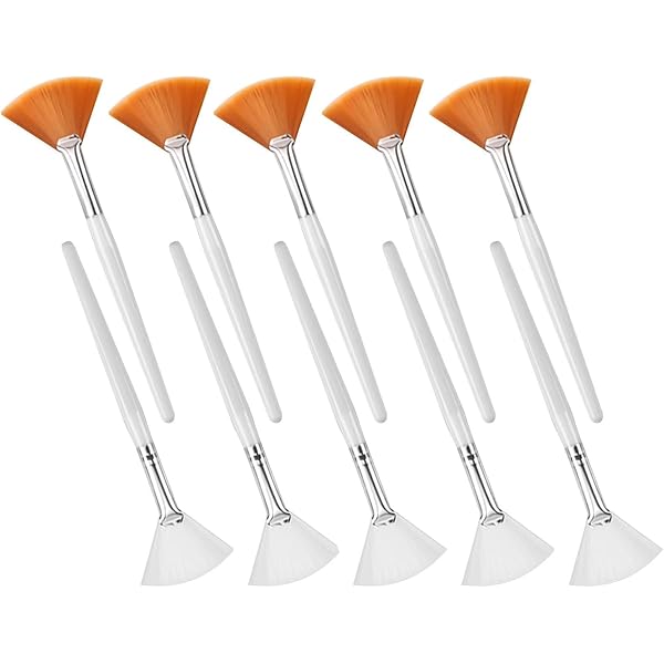 6er-Set Silikon-Gesichtsmaskenpinsel – Haarlos, Einfach Zu Reinigen, Für Masken & Seren