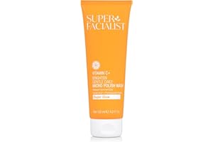 Super Facialist - Vitamin C + Gentle Daily Micro Polish Wash, Face Wash for Removing Dead Cells & Daily Impurities with Biodegradable Micro Beads, Vegan Friendly, 125ml