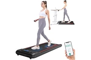 ‎CITYSPORTS CITYSPORTS Laufband für Zuhause,1-6 km/h Elektrisches Laufband mit APP,Fernbedienung und LED-Anzeige,Tragbar und installationsfrei (Schwarz&Rot)