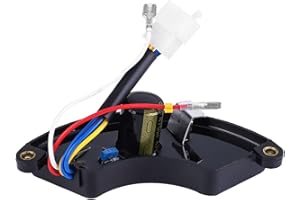 TICFOX Regulador de Voltaje Automático en Forma de arco, AVR Regulador de voltaje Monofásico, Controlador de Voltaje Automático de Generador 250V 470UF Universal para Generador de 5‑6.5kW