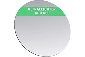 ‎FALKENHORN Falkenhorn Handspiegel – doppelseitiger, ultraflacher Acryl-Spiegel rund, ideal für Basteln, Kinder, Deko, DIY, Geldbörse, Kosmetik, Tasche – 5,0 cm (rund), 1 Stück