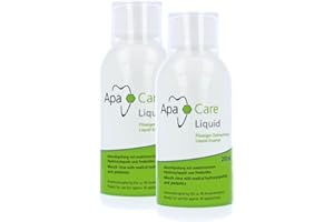 APA CARE ApaCare Liquid 2 butelki | Płyn do płukania jamy ustnej z hydroksyapatytem | sztuczne szkliwo zębów | przeciw nieświeżemu oddechowi | ochrona przed próchnicą i paradontozą | 2x 200 ml