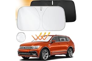 Aonveki Sonnenschutz Auto Frontscheibe Innen, Faltbare Auto Windschutzscheibe Sonnenblende, Auto Sonnenschutz Frontscheibe, Blockiert UV-Strahlen für meisten Autos SUV, 142x80cm
