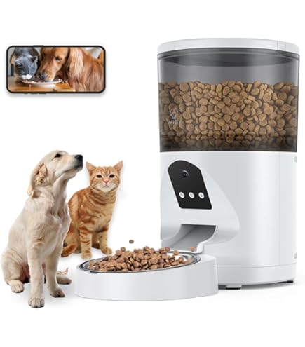 Mangiatoia Automatica Gatti PETLIBRO 5L Con App - Distributore Cibo WiFi, Con Telecamera E Controllo Remoto