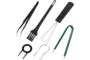 Molain zestaw narzędzi do usuwania klawiszy, narzędzia do zdejmowania klawiatury, czyszczenie z nasadkami, pęseta