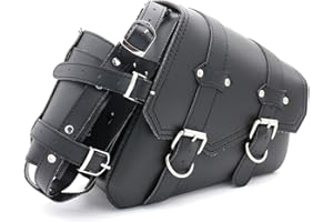 evomosa Universal Motorcycle Saddle Bags PU Leather Side Tool Bags for Motorbike Saddle Bag