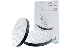 ZONEKING Micro Disc Water Filter Discs for Brita Fill and Go Water Filter Bottles Carafes, Reduce Chlorine, Microparticles and Other Impurities(Pack of 2)