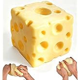 Jumbo Cheese Squishy Block - Stres Giderme i&ccedil;in B&uuml;y&uuml;k Sıkıştırmalı Peynir Oyuncağı, Yetişkinler i&ccedil;in Yavaş Y&uuml;kselen Duyusal F