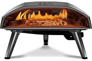 Ooni Koda 16 Four a Pizza Gaz 37 mBar - Portable Four à Pizza - Cuire d'authentiques Pizzas sur Pierre en 60 Sec - Chauffe Rapide 500 °C - Grande Surface de Cuisson 40 cm