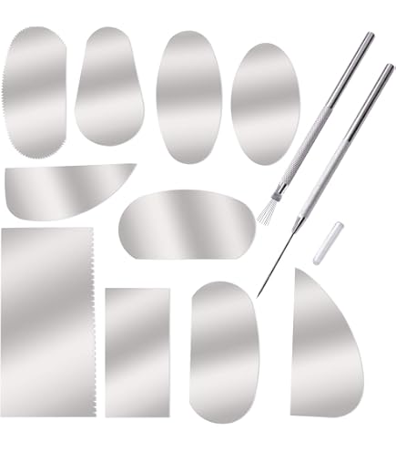 Argilla Da Modellare Kit 10 Strumenti Per Modellazione E Scultura - Spatole, Scalpelli Per Argilla, Ceramica, Metallo Attrezzi Per Modellare - 13