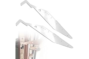 ZWWOGE 2 Pezzi Grimaldelli Vigili del Fuoco, Grimaldello Acciaio per Molle, Lockpicking set Pompiere, Grimaldelli Professionali Portatile, per Principianti, Pompiere, Polizia Stradale