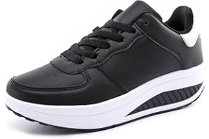 HOYLSON Sneakers Donna Scarpe Fitness Dimagranti Outdoor Sportive Anti Scivolo EU Nero