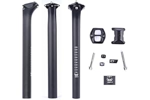 ESEN SP 3k Fibra de Carbono 27.2/31.6mm*350/400mm Bicicleta Bicicleta Tija de sillín Bicicleta de montaña/Carretera Bicicleta BMX Tija de sillín Tubo Tija de sillín