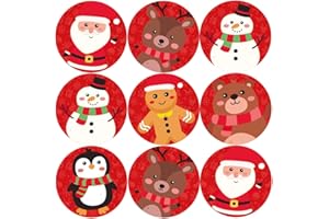 MYCLASSROOM 144 Christmas Characters Reward Stickers For Children, Teachers & Parents - Colourful, Easy Peel Stickers With Strong Adhesive Glue [144 30mm Stickers]