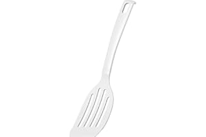 FACKELMANN 24284 Blanca, spatola da cucina in plastica, spatola per pentole e padelle rivestite (colore: bianco), quantità: 1 pezzo 26,5