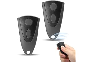 WEPAI Telecommande Portail Compatible avec Novotron 502 MAX43-2 512 MIX43-2, 433,92mhz Bip Portail Porte De Garage, 2 Canaux, Noir, Lot de 2