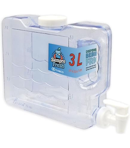 Accessoire Frigo Compact Sans Bpa Cia&Co Distributeur D'eau Froide 5,6 L Pour Réfrigérateur - Bidon Compact Avec Robinet Double Fonction Accessoire Frigo Compact Sans Bpa Cia&Co Distributeur D'eau Froide 5,6 L Pour Réfrigérateur - Bidon Compact Avec Robinet Double Fonction