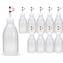 10 Bottigliette Con Ago 30ml LDPE - Per E-liquid, Oli, Colle, Dosaggio Preciso, Con Etichette