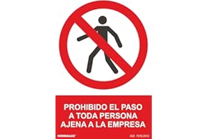 Normaluz RD41019 - Cartela PVC Prohibido El Paso