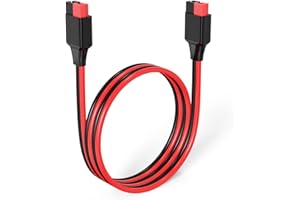 ELFCULB Cable de Extensión Anderson, Cable Anderson de 12AWG, Conector Anderson de 45A para Estación de Energía Portátil, Paneles Solares (0,6m)