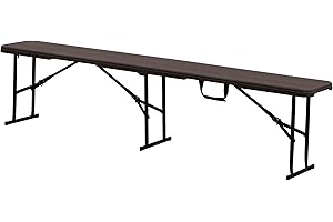 KG KITGARDEN Banc Pliable Multifonctionnel, Bois, 180x28x43cm-Wood