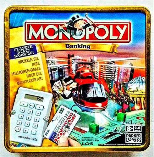 Preisvergleich Produktbild MONOPOLY BANKING IN JUBILAUMS BOX VISA exclusiv Edition Kartenleser