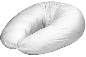 Totsy Baby Cojín de Lactancia para Dormir de Lado Relleno de Almohada para bebé XXL Pregnancy Pillow Blanco