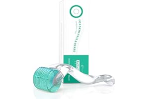 AUDUODUO® Derma roller 192 aghi veri 0,5 mm con aghi in argento reale Microneedle roller for Face