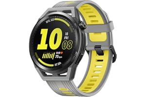 ‎HUAWEI HUAWEI Watch GT Runner 46 mm Smartwatch, Dual-Band GNSS z 5 systemami, dokładny pomiar tętna, naukowy program biegowy, trener do biegania KI, szary, wersja niemiecka