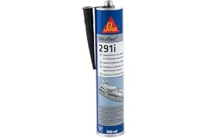 SIKA - Sellador multiusos aplicaciones marinas - Sikaflex 291i - Negro - Multi-material - Largo tiempo abierto - Interior y exterior - 300ml