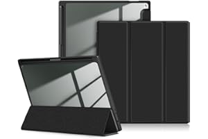 DINGGUAGUA Etui do tabletu Onyx Boox Note Air3 C/Air 3 B/W 10,3 cala ePaper, odporne na uderzenia etui ochronne z przezroczystą twardą obudową z tyłu, czarne