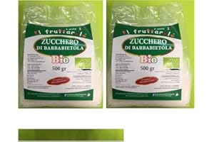IL FRUTTAROLO È ANCHE BIO ZUCCHERO BIANCO DI BARBABIETOLA BIOLOGICO ITALIANO 500 GR x 2 confezioni