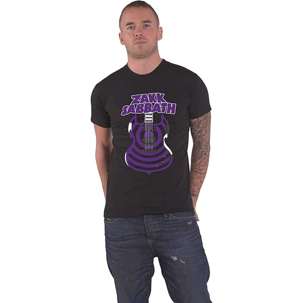 Metallica Official Band T-Shirt - Papa Het Guitar Distressed Logo Men's Tee (Black, XXL) - View #7
