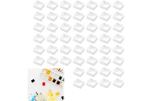 MIAYICAL Palette de Peinture Aquarelle 50 Poêles, Palette Blanche