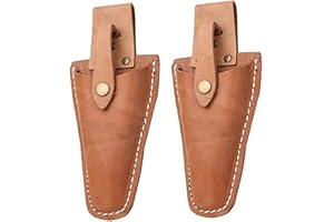 HPERU Puner, in Pelle da 2 Pezzi per cesoie per potatura, padiglioni da Giardinaggio con Snap, Supporto per Forbici da Giardino, Custodia per impianti per impianti per Le pinze da Giardino per Le pinze d