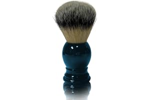 Shaving Brush for Men Echolly– Nylon Bristles Deep Blue Plastic Handle Shave Brush – Professional Shaving Tool for Lathering & Skin Preparation – Durable & Ergonomic Design (Blue Wave)