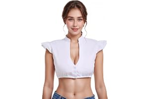Nhgkju Vit Dirndl blus damer v-ringad spets kortärmad Dirndlblus elegant sexigt mode kostymblusar semester party blus