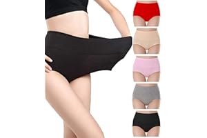 NINGMI Culotte Femme Coton Stretch Slips Taille Haute Ventre Plat sous-vêtements Doux Culotte Gainante Lot de 5