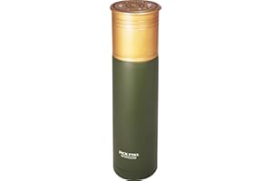 JACK PYKE Stainless Steel Thermos Bottle 750ml Cartridge Shape, Insulated Bottle Keeps Drinks Hot & Cold for 8 Hours, Thermal Drinking Bottle with Push-Button & Matte Finish for Camping, Hunting-Green