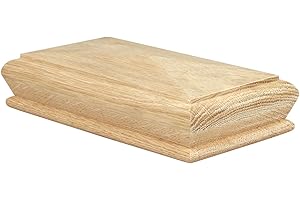 Jackson Woodturners Oak Double Pyramid Cap for 90mm Newel Post