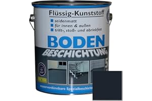 Dynamic24 Plastica, 5 l, rivestimento per pavimenti, 50 m², vernice per calcestruzzo, rivestimento per pavimenti, per interni ed esterni, colore grigio scuro