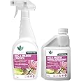 Enviro Works - Bug and Mildew Control - 1L Ready to Use and 500ml Super Concentrate Refill - Pesticide Free - Safe to use around children, pets and bees
