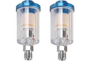 Tiardey 2 st vattenoljeavskiljare filter luftborstfilter fuktavskiljare för luftledningskompressor, 1/4 tum NPT-inlopp och ut