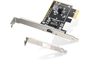 EDUP LOVE Gigabit Ethernet PCI Express PCI-E Network Card 2500/1000/100Mbps RJ45 LAN Adapter Converter for Desktop PC, Support Windows10, 8.1, 8, 7, Vista, XP, Standard and Low-Profile Brackets