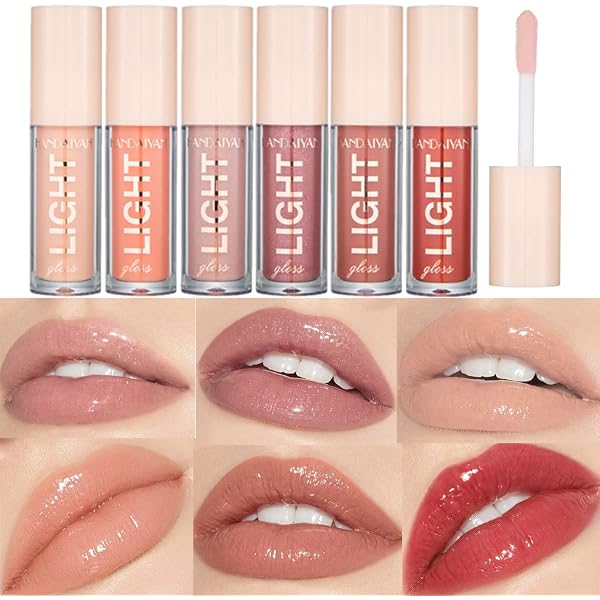 BEAUTY GLAZED 6er-Set Flüssiger Lipgloss – Samtmatt & Super Pigmentiert