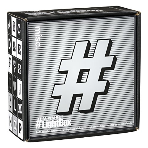 Wild Wood Caja de luz de Madera Silvestre Hashtag