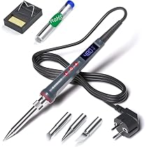 HANDSKIT Fer à Souder Sans Fil 2600mAh - 3 Températures Réglables 300-450°C, LED Intégrée, Kit Complet Pour Électronique