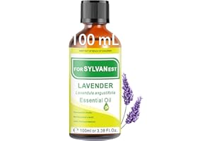 FORSYLVANEST Olejek Lawendowy 100ml 100% Czysty Naturalny Olejek Aromaterapeutyczny Nadaje się do Wzmacniania Snu, Nawilżacza, Aromaterapii, Masaży SPA, Kąpieli i Świec DIY (Lavender)