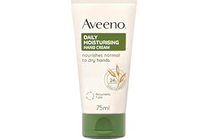 Aveeno Daily Moisturising Hand Cream (1x 75ml), Nourishing Lotion with 24-Hour Moisturisation and Nourishing Oat, Moisturiser for Normal to Dry Hands