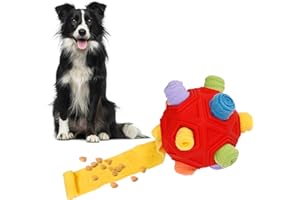 FOUVIN Pelota olfativa para perros, alfombra olfativa, juguete interactivo para perros, pelota de comida, alfombrilla de alimentación, enriquecimiento, olor a cachorros, juego de entrenamiento, almohadilla